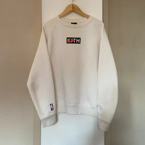 Kith Shirts Kithnikeknicksnba Collab Long Sleeve Crewneck In